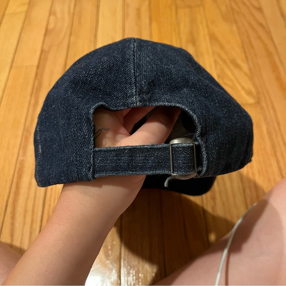 Blue Denim Baseball Hat With Rainbow Patch - image 8